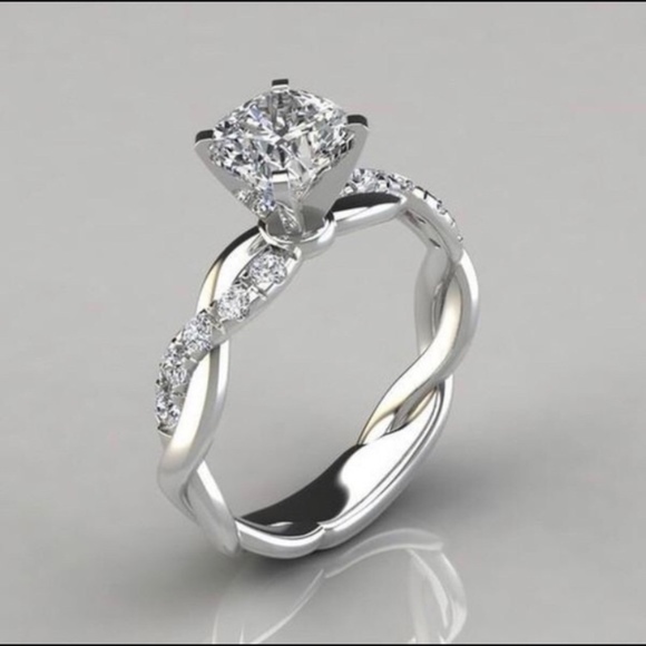 Jewelry - 1 ct. Square Radiant Diamond Crystal Ring